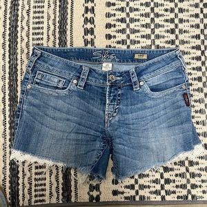 Custom Silver Shorts